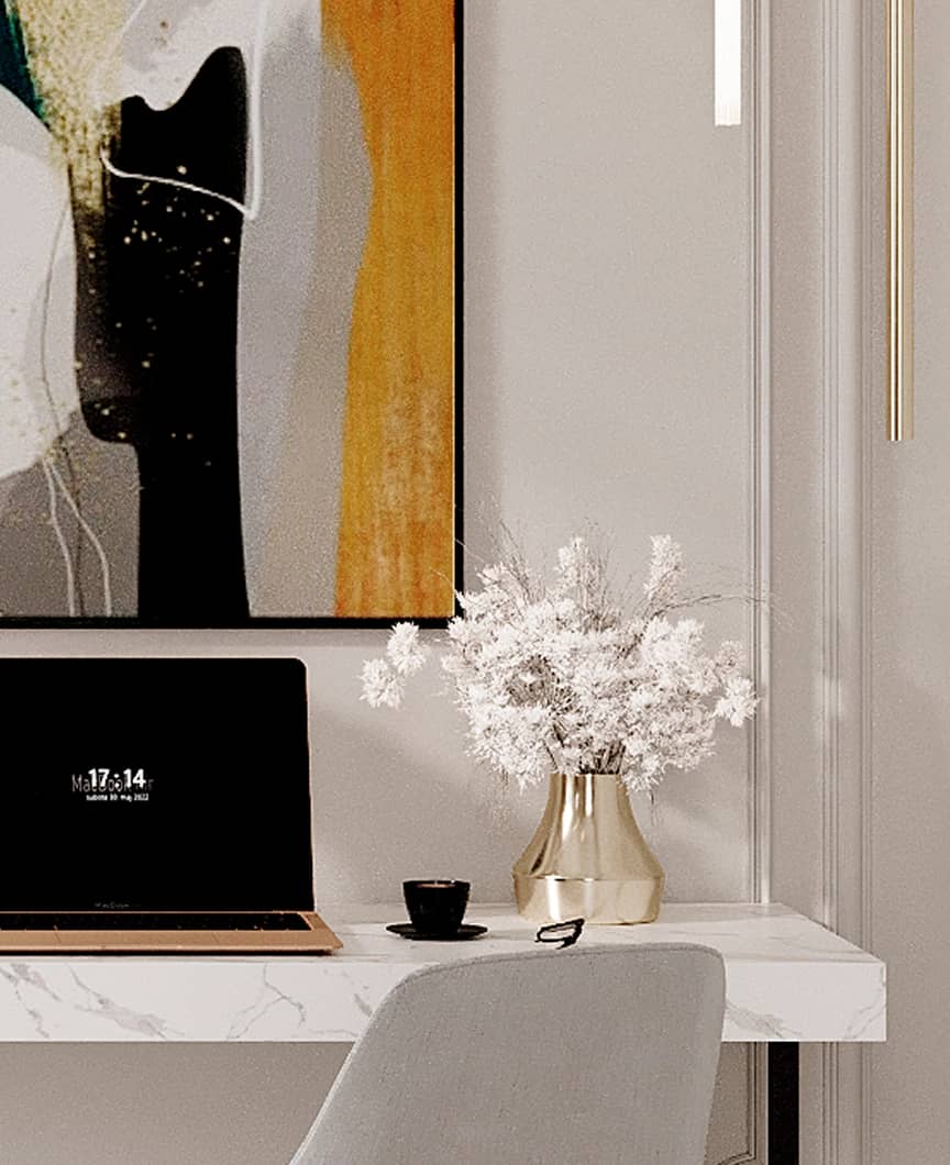 Красивый интерьер в стиле неоклассика