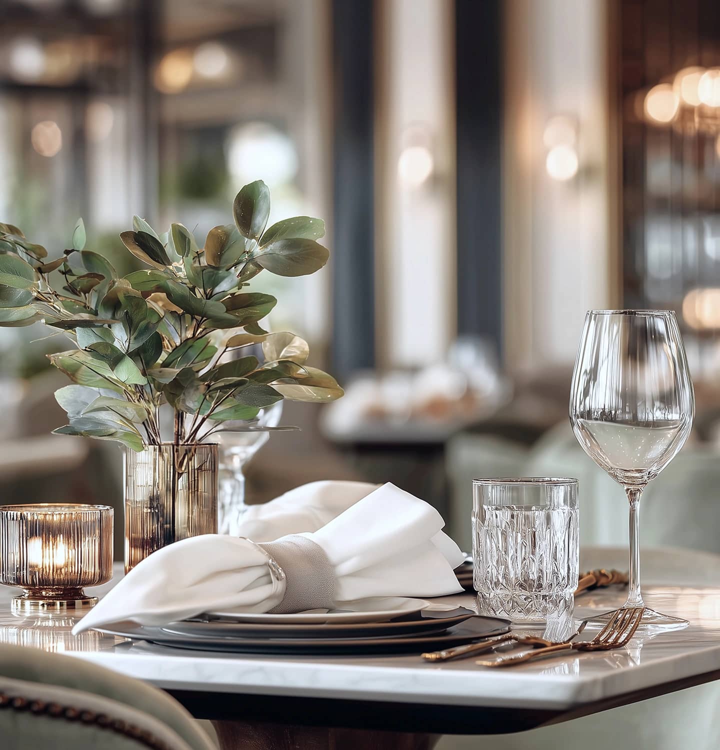 Фото сделанное в красивом ресторане